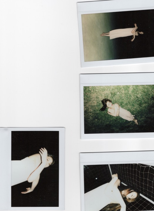 Wall with several instant photographs