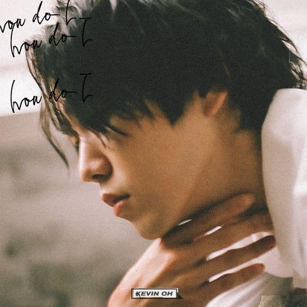 Kevin Oh close portrait album jacket photographed by Jeon Yoonyoung